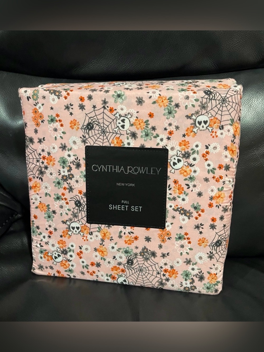 Halloween CYNTHIA ROWLEY Boho Floral Web Full Sheet Set